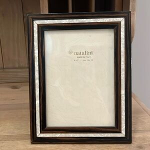 Natalini Marquetry Photo Frame Hand Made in Italy 5 x 7 Picture Brown